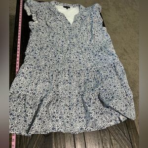 Lane Bryant blue & white flower dress